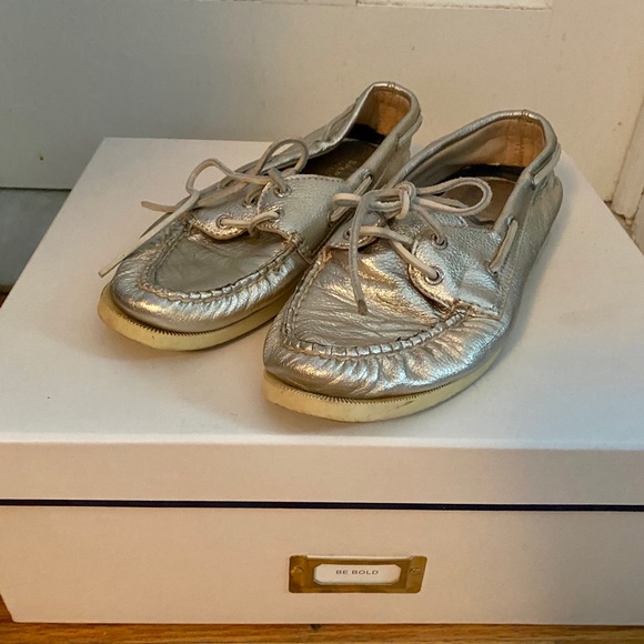 Metallic Sperry Boat Shoes - Picture 2 of 4